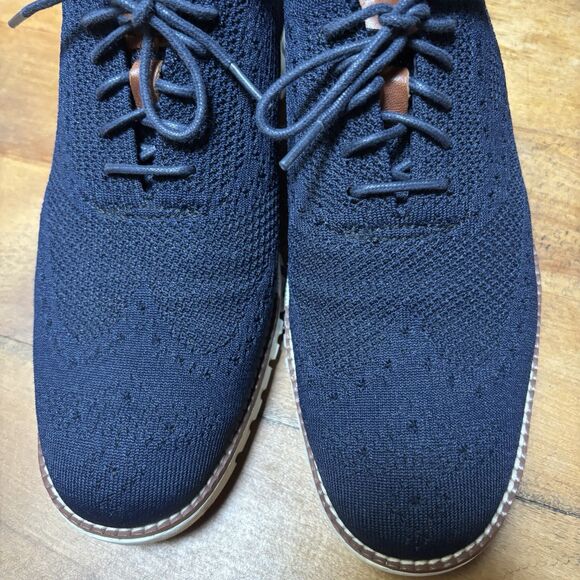 Cole Haan Original ZeroGrand Stitchlite Wingtip Oxford Navy Shoes Men's 8 M - Picture 5 of 11